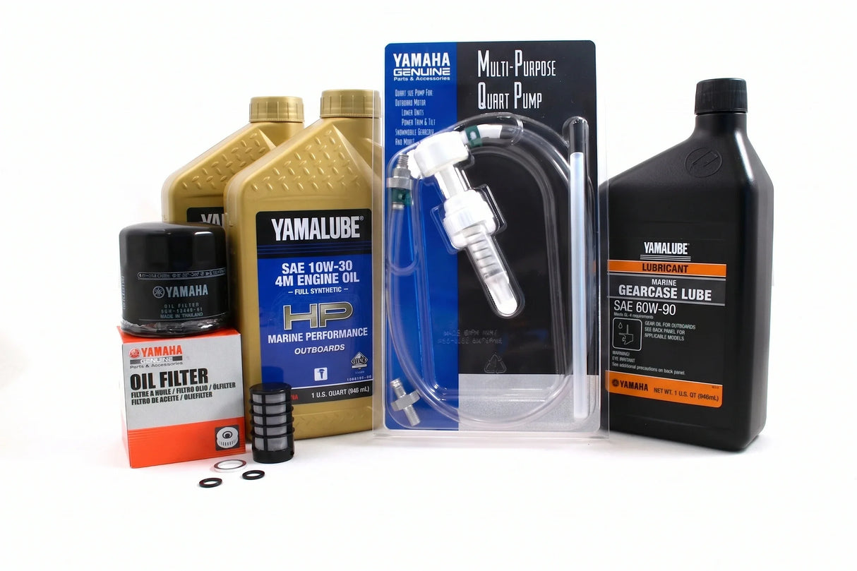 Yamaha F25A 20 Hour Service Maintenance Kit Yamalube 10W-30 Full Synthetic - 2009-2019