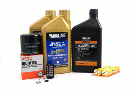 Yamaha F25A 100 Hour Service Maintenance Kit Yamalube 10W-30 Full Synthetic - 2009-2019
