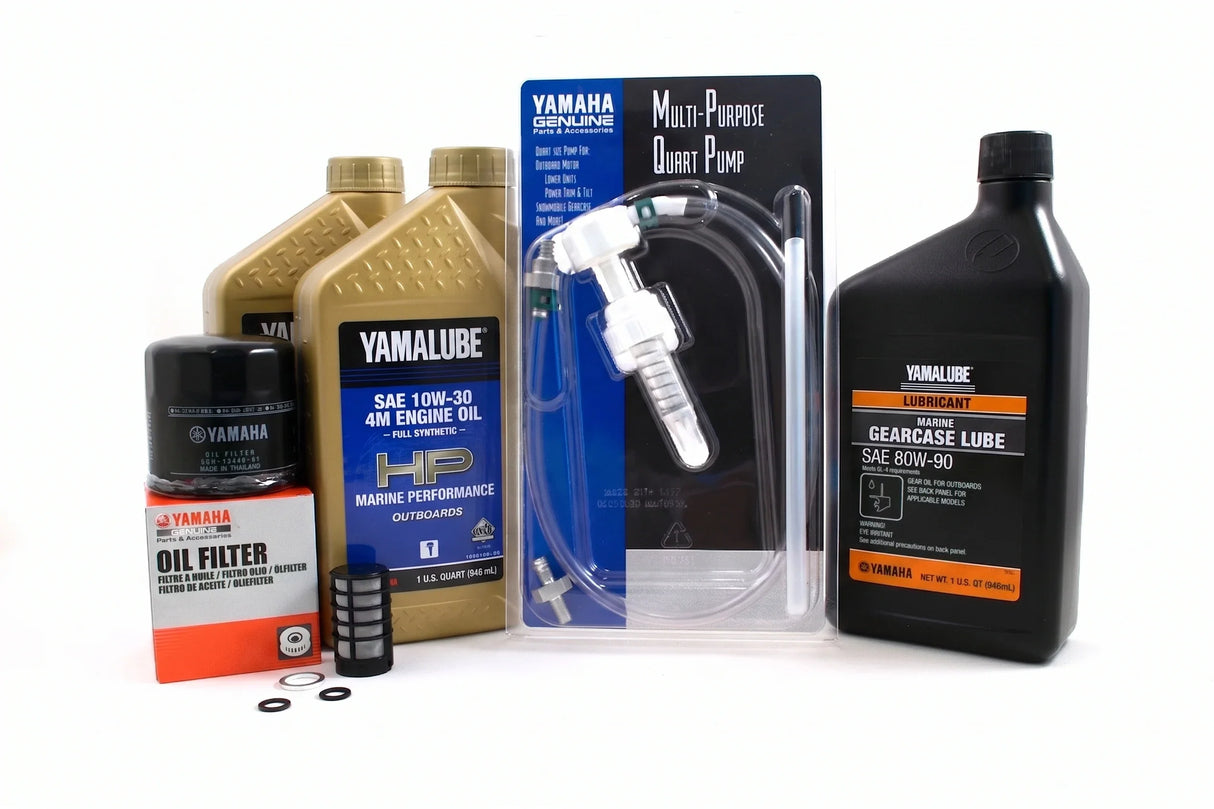 Yamaha F25B 20 Hour Service Maintenance Kit Yamalube 10W-30 Full Synthetic - 2012-2018
