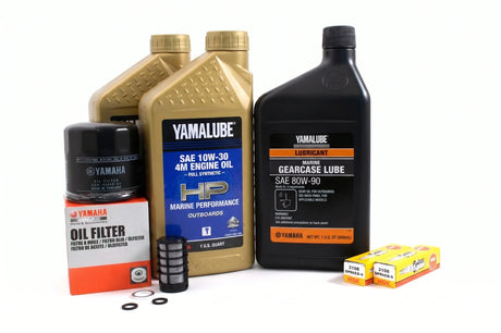 Yamaha F25B 100 Hour Service Maintenance Kit Yamalube 10W-30 Full Synthetic - 2012-2018