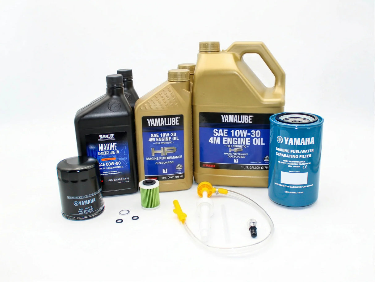 Yamaha F350 V8 20 Hour Maintenance Kit Yamalube 10W-30 Full Synthetic