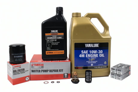 Yamaha F90 300 Hour Service Maintenance Kit - Yamalube 10W-30 Full Synthetic - 2003-2004