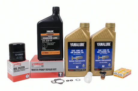 Yamaha T25 300 Hour Service Maintenance Kit - Yamalube 10W-30 Full Synthetic - 2001-2004