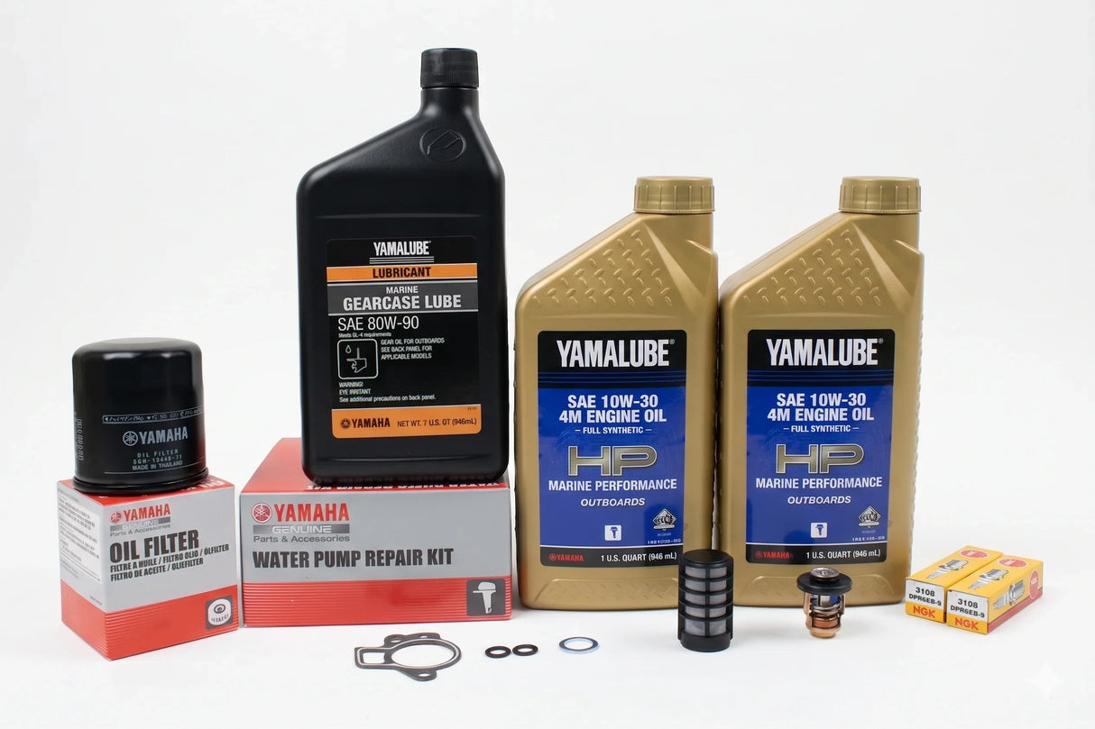 Yamaha T25 300 Hour Service Maintenance Kit - Yamalube 10W-30 Full Synthetic - 2005-2006