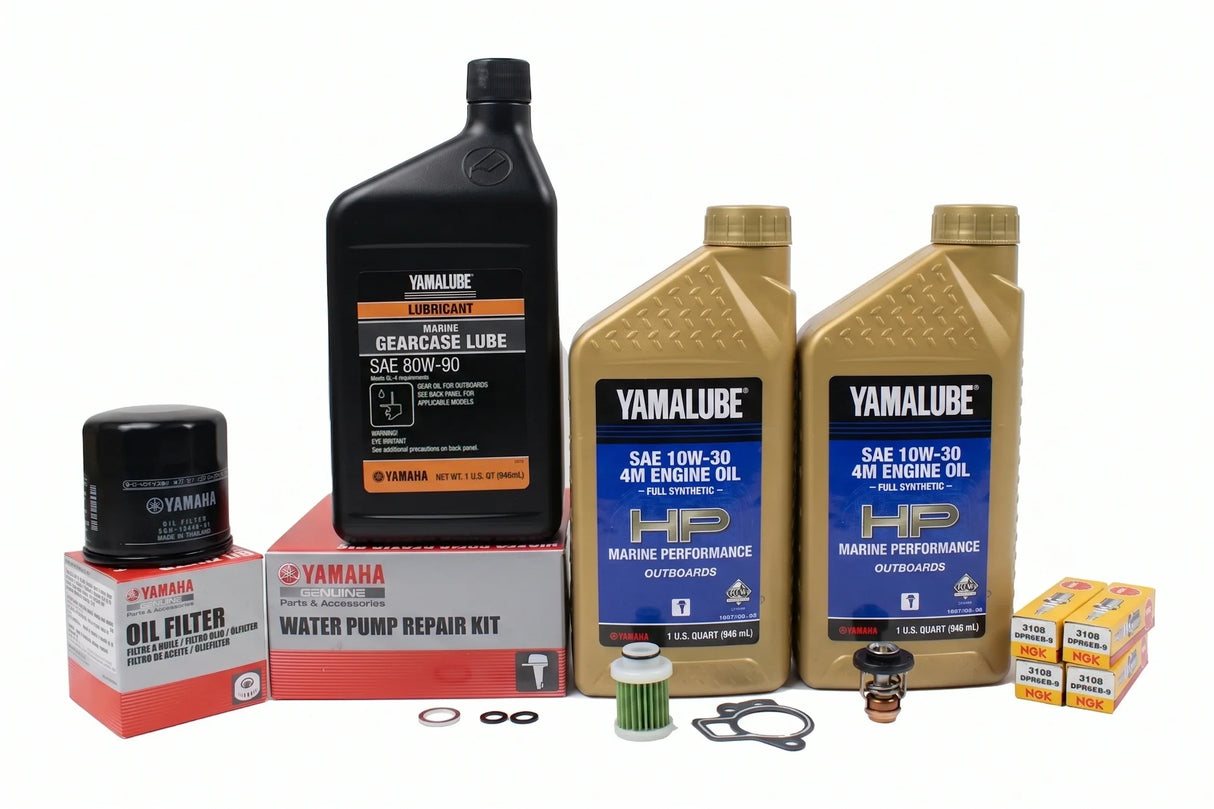 Yamaha T60 300 Hour Service Maintenance Kit - Yamalube 10W-30 Full Synthetic - 2007-Current