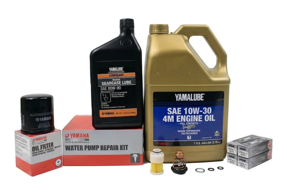 Yamaha T60TLD 300 Hour Service Maintenance Kit - Yamalube 10W-30 Full Synthetic - 2005