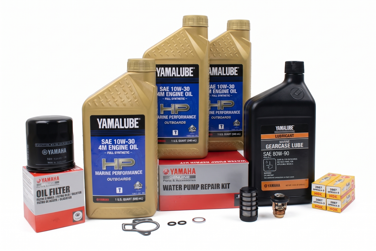 Yamaha T60 300 Hour Service Maintenance Kit - Yamalube 10W-30 Full Synthetic - 2003-2004