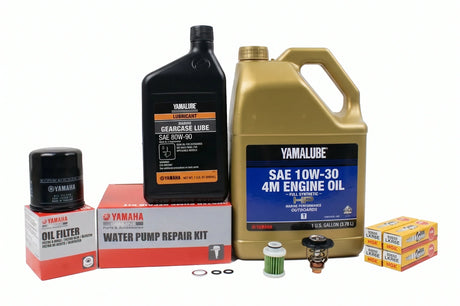 Yamaha F115 300 Hour Service Maintenance Kit - Yamalube 10W-30 Full Synthetic - 2014-Current ( See Models )