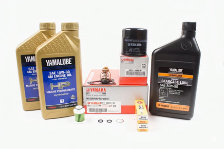 Yamaha F25C T25C 300 Hour Service Maintenance Kit - Yamalube 10W-30 Full Synthetic - 2016-Current