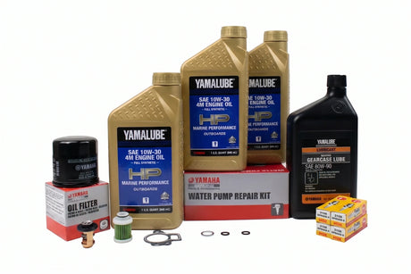Yamaha F40A 300 Hour Service Maintenance Kit - Yamalube 10W-30 Full Synthetic - 2008 - Current