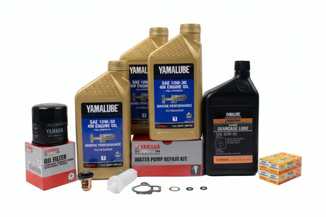 Yamaha F40 300 Hour Service Maintenance Kit - Yamalube 10W-30 Full Synthetic - 2000