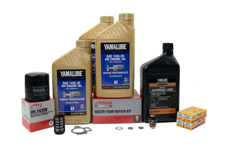Yamaha F50 300 Hour Service Maintenance Kit - Yamalube 10W-30 Full Synthetic - 1995-1996