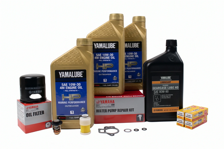 Yamaha F60 TJR/TLR 300 Hour Service Maintenance Kit - Yamalube 10W-30 Full Synthetic - 2005