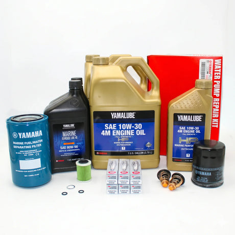 Yamaha F350 V6  4.3L 300 Hour Service Maintenance Kit - Yamalube 10W-30 Full Synthetic - All Models