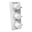 Flushmaster – Flush Port Reroute 1/2" | Triple Outlet | Vertical | White Acrylic