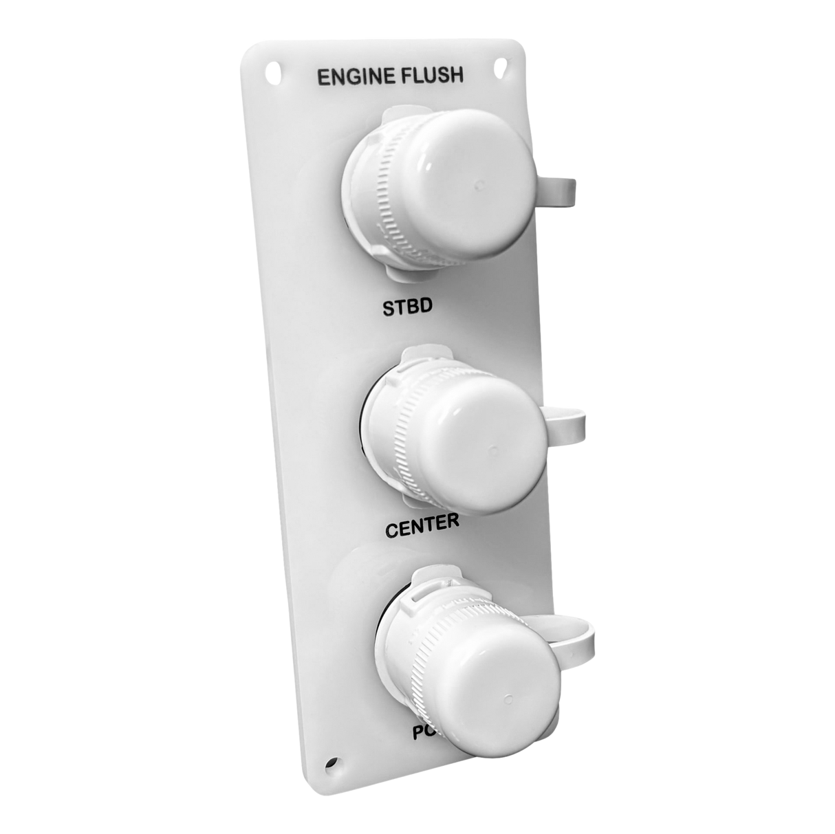 Flushmaster – Flush Port Reroute 1/2" | Triple Outlet | Vertical | White Acrylic