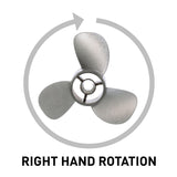 Mercury - Quicksilver Bravo Three Propeller - 3-Blade - Rear Prop Only - 14.4 DIa. - 19 Pitch - 48-8M0123399