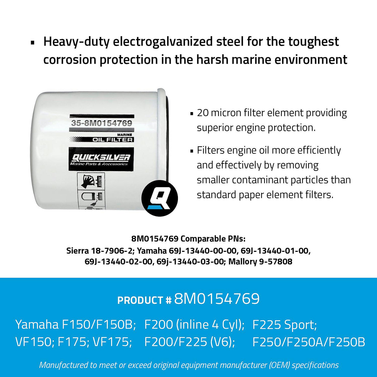 Mercury - WA FILT OIL YM69J134400300MERC - 8M0154769