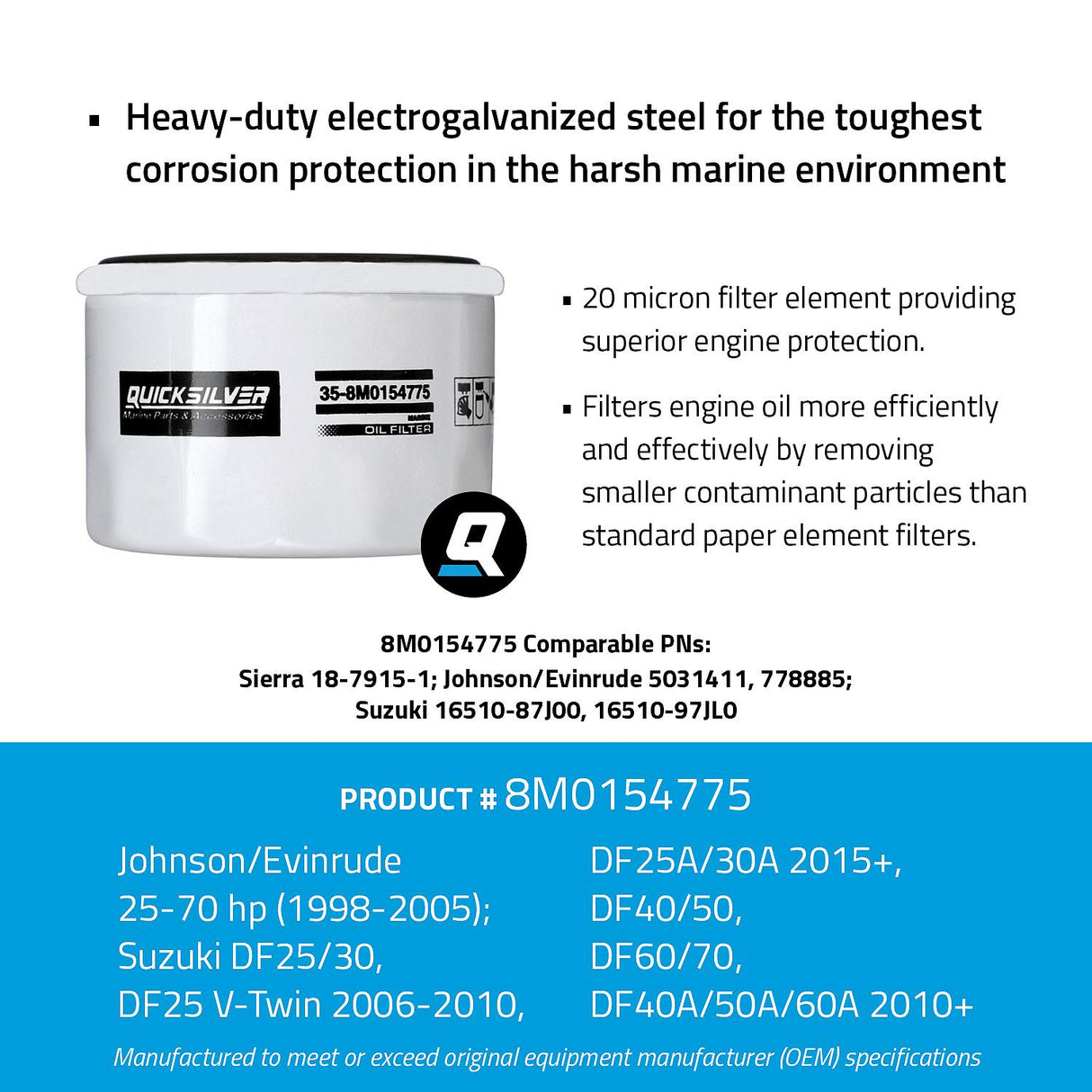 Mercury - WA FILT OIL SZ#16510 87J00BRP - 35-8M0154775