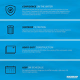 Mercury Quicksilver 35-877769Q01 Outboard Four Stroke Oil Filter - Fits 200 - 225 - 250 - 275 - 300 - 350 - 400 Verado Pro SCI