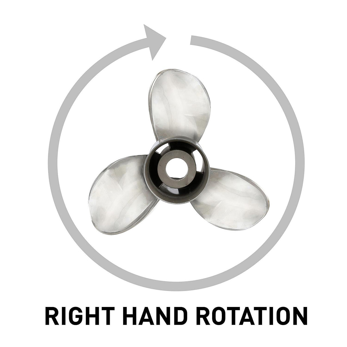 Mercury - Silverado Propeller - 3-Blade - 40 to 60 HP CT 4-Stroke - 75 to 125 HP Standard Gearcase - 13.1 Dia. - 16 Pitch - QS5116X