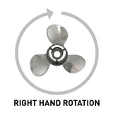 Mercury - Silverado Propeller - 3-Blade -  90 to 300 HP - 14 Dia. - 19 Pitch - QS5054X