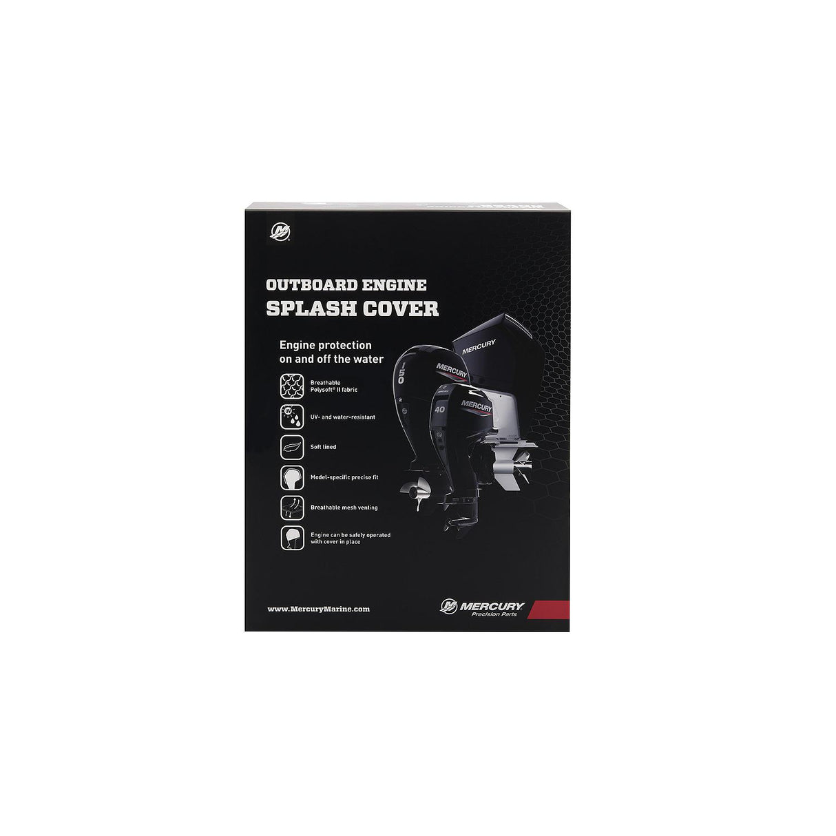 Mercury -  150hp ProXS - Vented Splash Cover - 8M0228531