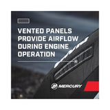 Mercury -  90hp 2.1L - Vented Splash Cover - 8M0228507