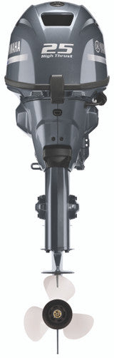 Yamaha T25LWTC Outboard -20-Inch Shaft | Tiller Handle | Electric & Manual Start | Power Trim & Tilt | High Thrust | Gray | Manufacture Year 2021