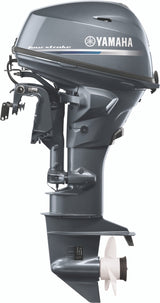 Yamaha T25XWTC High Thrust Outboard - 25-Inch Shaft | 2-Cylinder | High Thrust Model | Remote Mechanical Control | Electric & Electric Start | Power Trim & Tilt | Gray