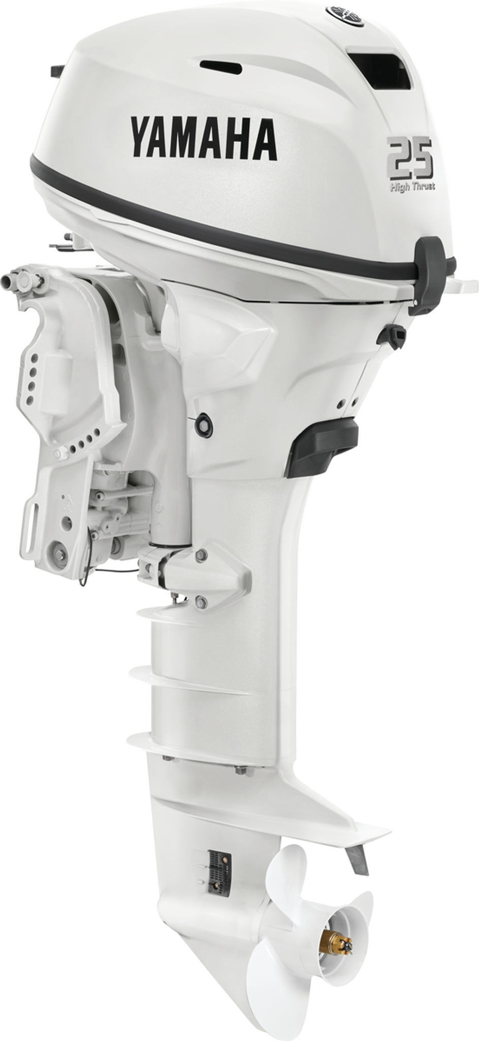 Yamaha T25XWTC2 High Thrust Outboard - 25-Inch Shaft | 2-Cylinder | High Thrust Model | Remote Mechanical Control | Electric & Electric Start | Power Trim & Tilt | Pearl White