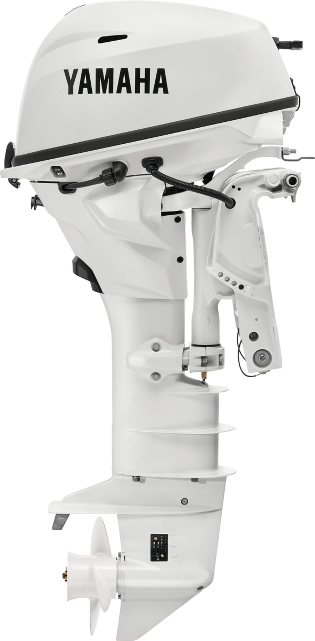 Yamaha T25XWTC2 High Thrust Outboard - 25-Inch Shaft | 2-Cylinder | High Thrust Model | Remote Mechanical Control | Electric & Electric Start | Power Trim & Tilt | Pearl White