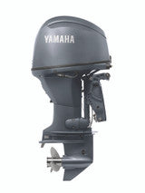 Yamaha T50LC Outboard - Gray | 20-Inch Shaft | Remote Control | Electric Start | Power Trim & Tilt | High Thrust