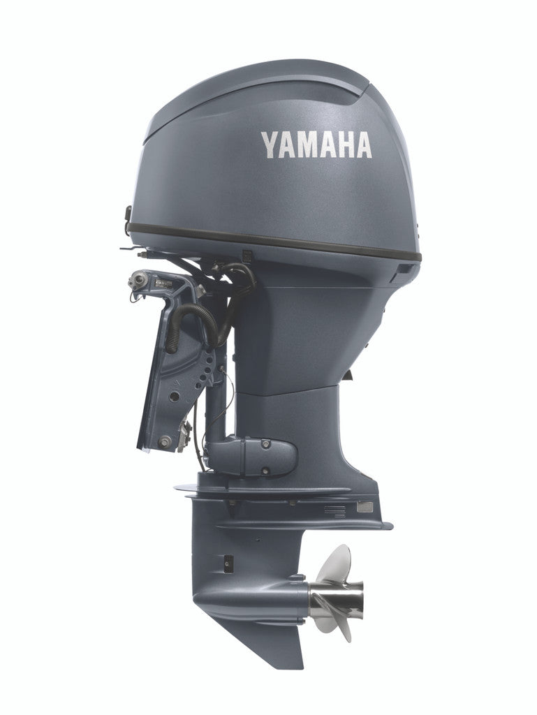 Yamaha T50LC Outboard - Gray | 20-Inch Shaft | Remote Control | Electric Start | Power Trim & Tilt | High Thrust