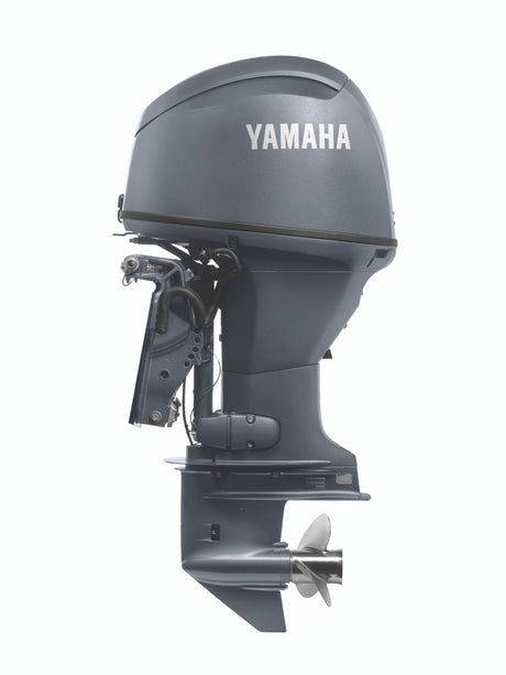 Yamaha T50LC Outboard - Gray | 20-Inch Shaft | Remote Control | Electric Start | Power Trim & Tilt | High Thrust