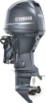 Yamaha T60LB Outboard - 20-Inch Shaft | Remote Control | Electric Start | Power Trim & Tilt | High Thrust | Gray