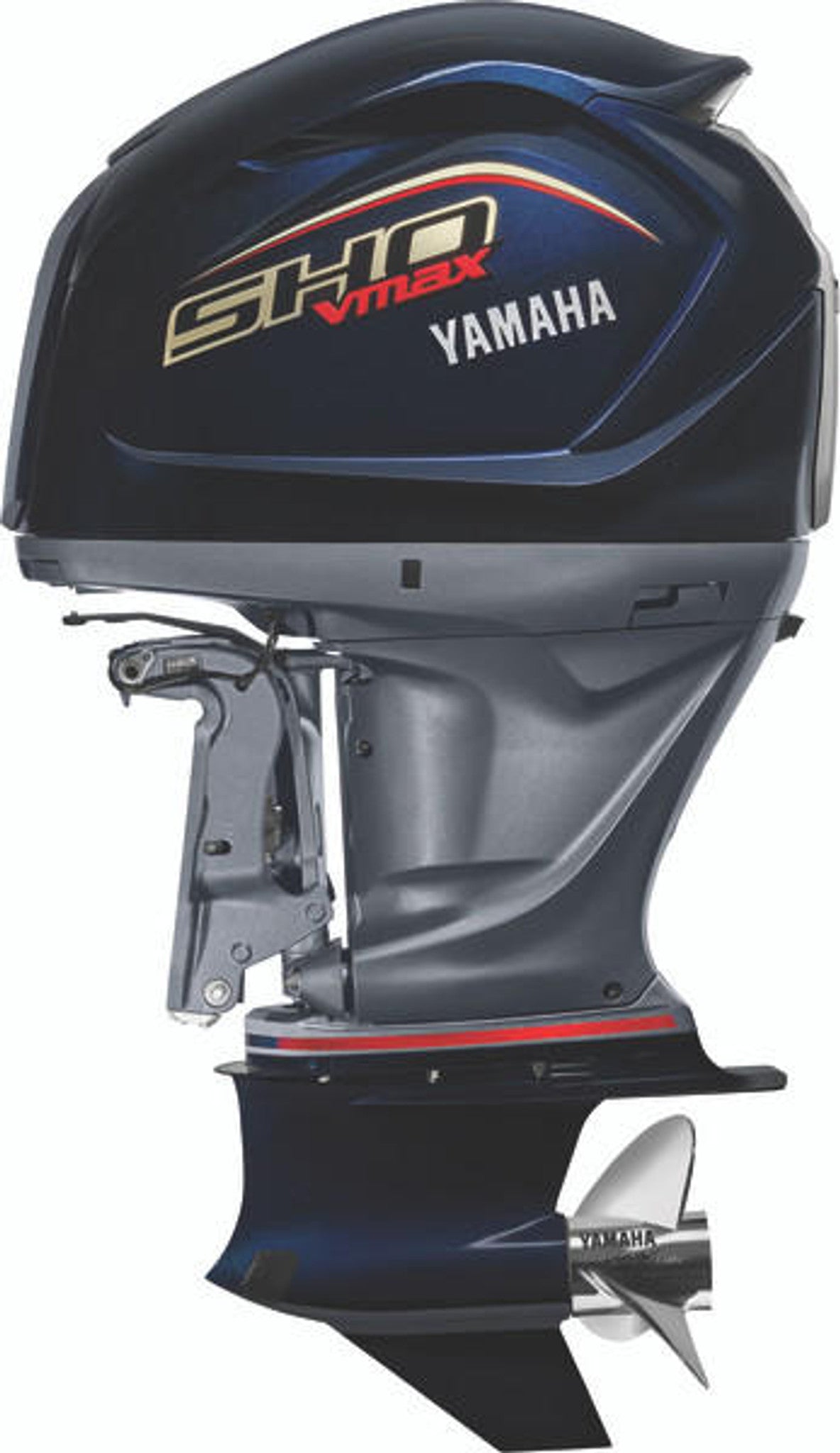 Yamaha VF200XB Outboard - 25-Inch Shaft | SHO (Black) | Mechanical Control | Electric Start | Power Trim & Tilt