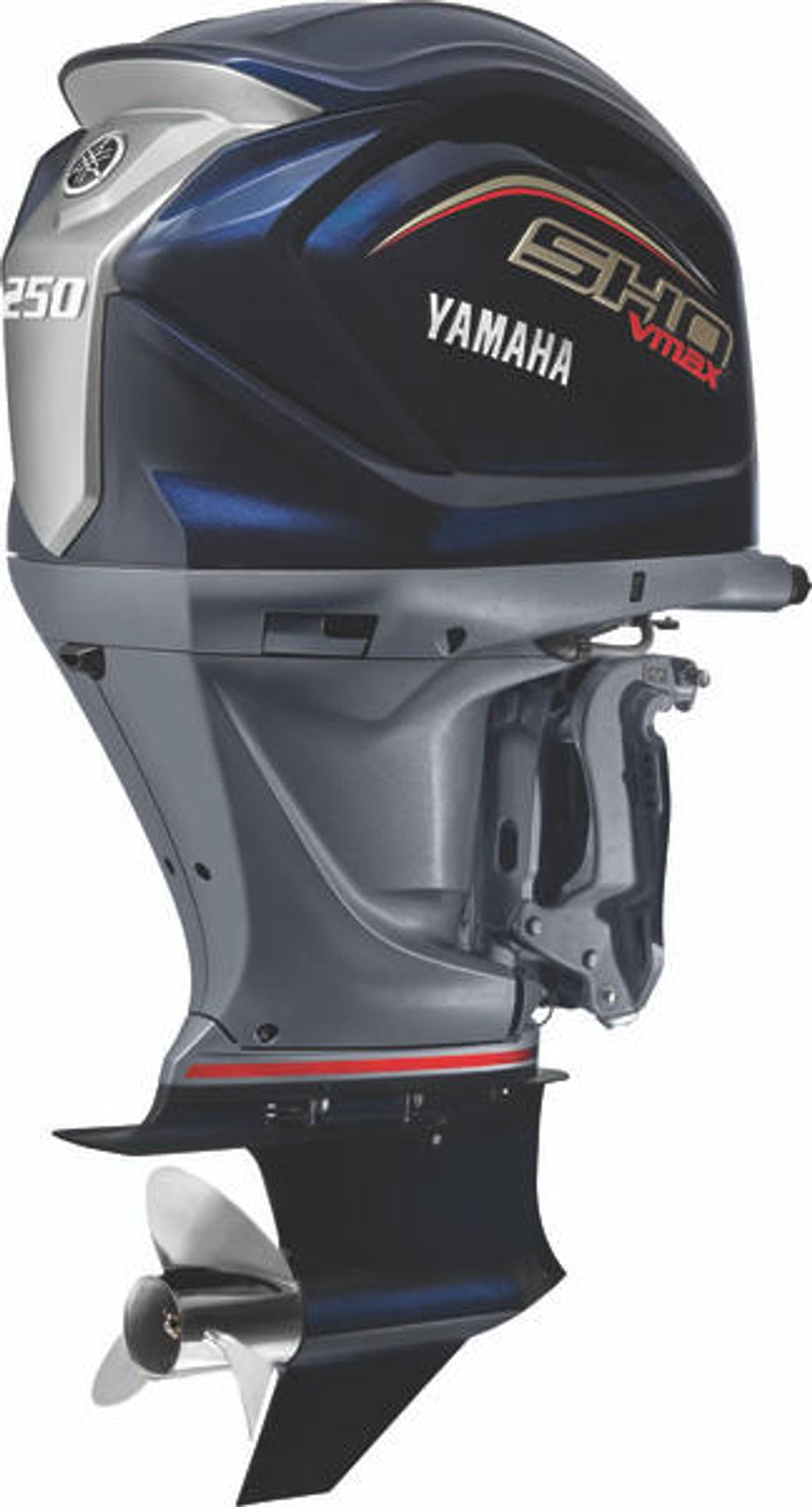Yamaha VF225LB Outboard - 20-Inch Shaft | SHO (Black) | Mechanical Control | Electric Start | Power Trim & Tilt