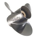 Mercury - Vengeance Stainless Steel Propeller - 3-Blade - 25 HP Bigfoot and 30 HP (2005 and earlier), 30 HP Command Thrust (2010 and newer), 40 - 60 HP (all years) - 10.5 Dia. - 13 Pitch - 48-855858A46