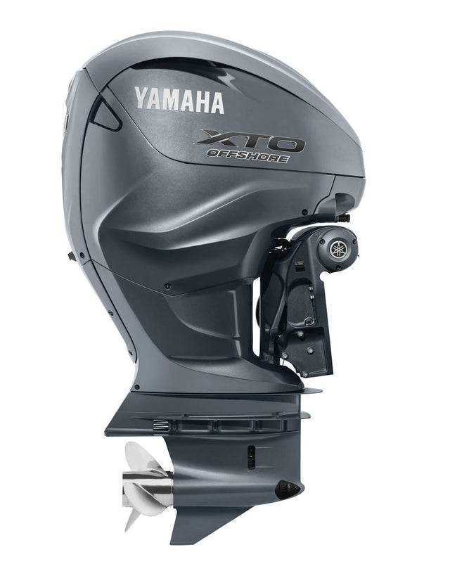 Yamaha XF450XSA Outboard - 25-Inch Shaft | 5.6-Liter V8 | Digital Electronic Control | Electronic Fuel Injection | Electric Start | Power Trim and Tilt | Gray