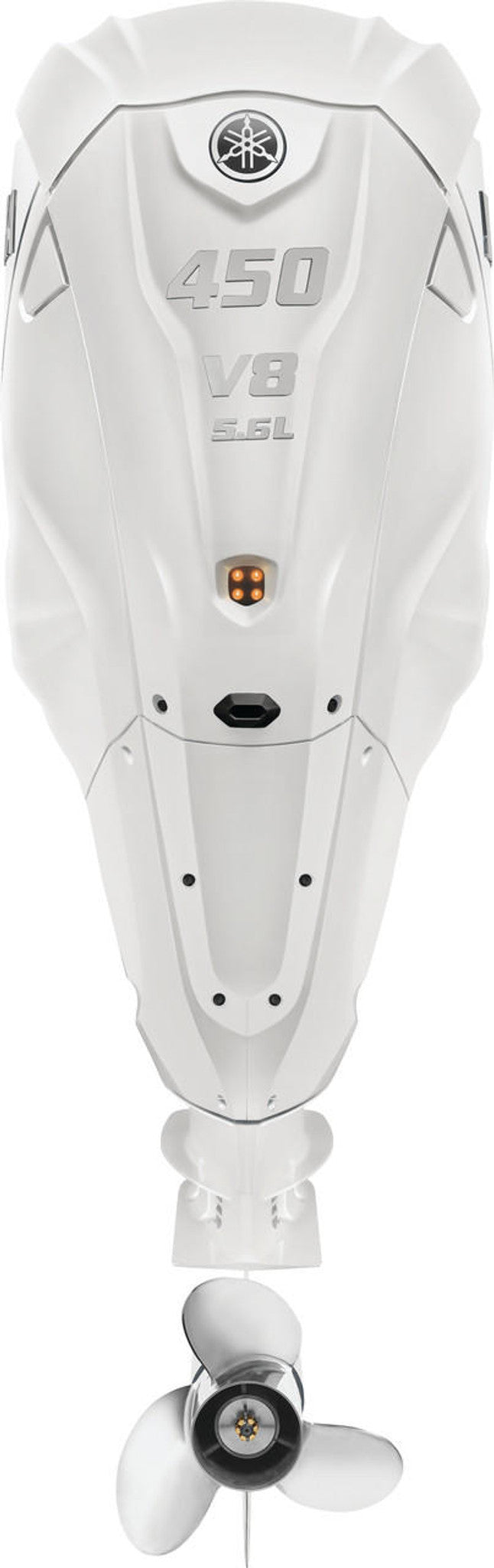 Yamaha XF450USA2 Outboard - 30-Inch Shaft | 5.6-Liter V8 | Digital Electronic Control | Electronic Fuel Injection | Electric Start | Power Trim and Tilt | Pearl White