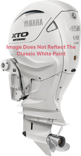 Yamaha LXF450ESA4 Outboard - 35-Inch Shaft | 5.6-Liter V8 | Digital Electronic Control | Electronic Fuel Injection | Electric Start | Power Trim and Tilt | Classic White | Counter Rotation