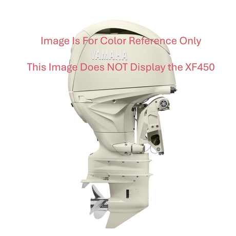 Yamaha XF450XSA4 Outboard - 25-Inch Shaft | 5.6-Liter V8 | Digital Electronic Control | Electronic Fuel Injection | Electric Start | Power Trim and Tilt | Classic White