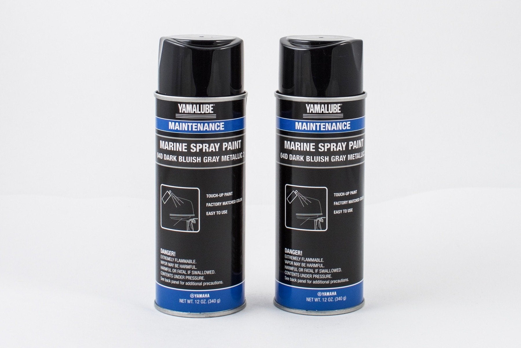 Yamaha Outboard Engine Paint Kit - 1 Quart Spray Paint System For Cowling Repair (08D Color)