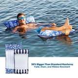 Aqua Leisure 4-In-1 Monterey Hammock Supreme XL 53" x 31.5" - Hibiscus Pineapple Royal Blue - APL18904S2