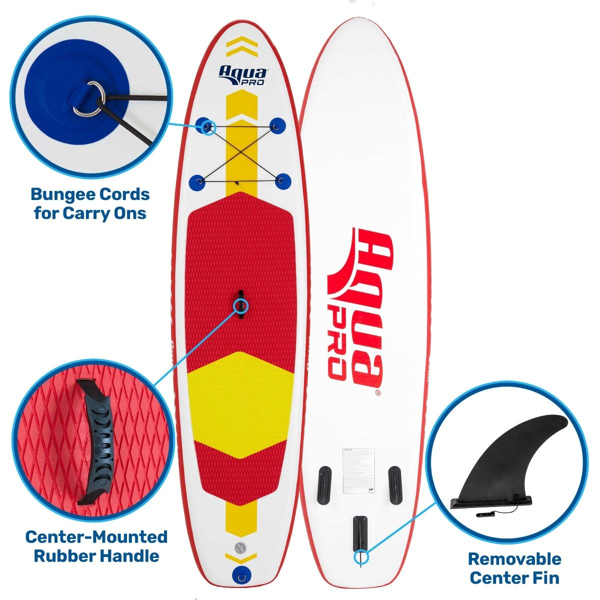 Aqua Leisure 10&#39; Inflatable Stand-Up Paddleboard Drop Stitch w/Oversized Backpack f/Board & Accessories - APR20925