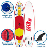 Aqua Leisure 10&#39; Inflatable Stand-Up Paddleboard Drop Stitch w/Oversized Backpack f/Board & Accessories - APR20925