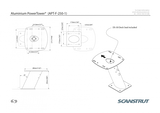 Scanstrut - PowerTower 10" Aluminum Forward Leaning 2kW/4kW for Raymarine, Garmin & Navico BR24, 3G & 4G - APT-F-250-01