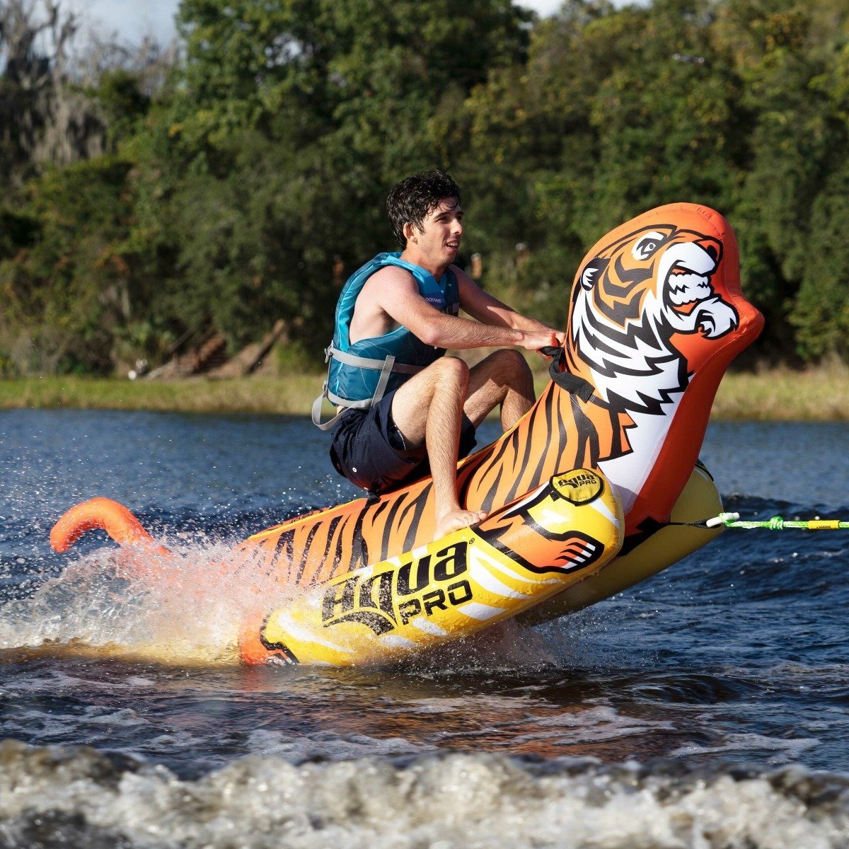 Aqua Leisure Aqua Pro 96"3 1 or 2-Rider Towable - The Tiger- APL20125