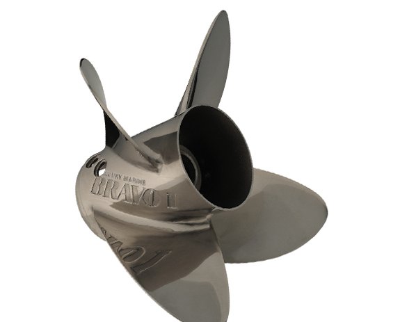 Mercury - Bravo I XS Pro Racing Propeller - 4-Blade - 150 to 300 HP Two Stroke - 15.25 Dia. - 31.5 Pitch - 48-8M0100109